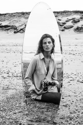 Daria Werbowy - photoshoot for Equipment Fall/Winter Campaign