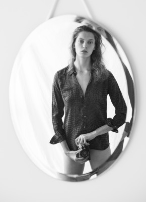Daria Werbowy - photoshoot for Equipment Fall/Winter Campaign