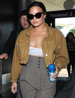 Demi Lovato at LAX Airport in Los Angeles 01/22/2018