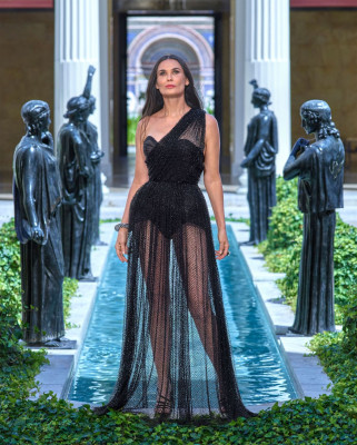 DEMI MOORE in Harper’s Bazaar Magazine, October 2019