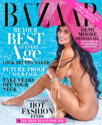 DEMI MOORE in Harper’s Bazaar Magazine, October 2019