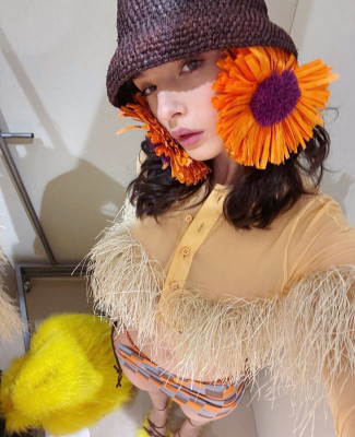 Deva Cassel ~  Jacquemus show on December 12, 2022 in Le Bourget France