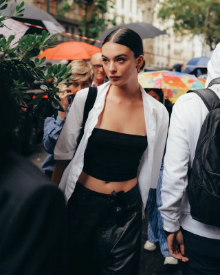 Deva Cassel  after Dolce &amp;amp; Gabbana show by Dalia, Giovanni Occhipinti