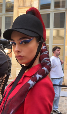 Deva Cassel at the runway during Vogue World: Paris at Place Vendome on June 24