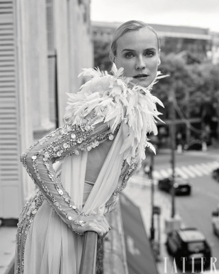 Diane Kruger ~ Tatler U.K. January 2023 by Luc Braquet 