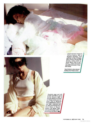Diane Lane ~ NEW YORK MAG US NOV 1983  by Bruce Weber