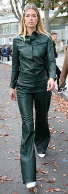 Doutzen Kroes At Loewe show, Front Row, Spring Summer 2018, Paris Fashion Week, 