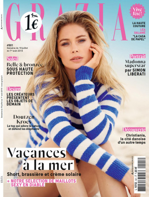 DOUTZEN KROES in Grazia France, July 2019