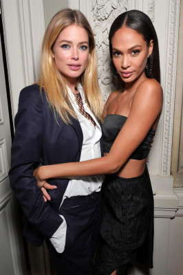 Doutzen Kroes and Joan Smalls At Maria Carla Boscono party, Spring Summer 2018, 