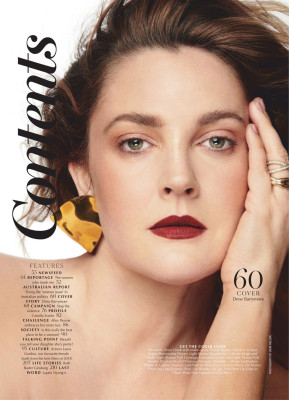 Drew Barrymore – Marie Claire Magazine Australia April 2019 Issue