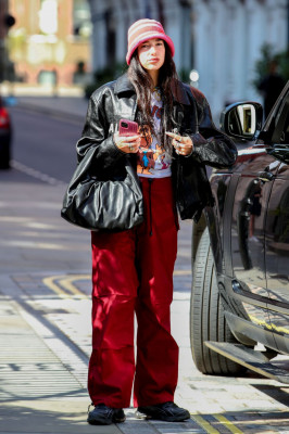 Dua Lipa - Chiltern Firehouse Restaurant in London 08/25/2021