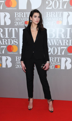 DUA LIPA at Brit Awards 2017 in London 02/22/2017