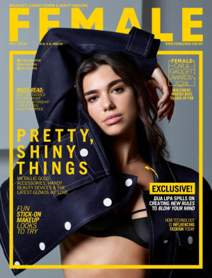 Dua Lipa in Female Magazine, July 2018