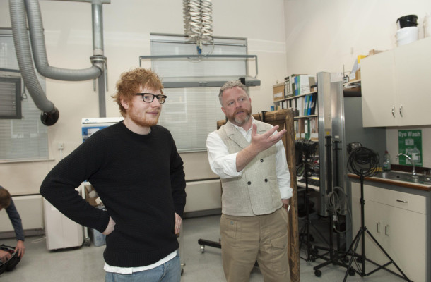 Ed Sheeran at NATIONAL PORTRAIT GALLERY in London 05/02/2017