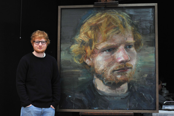 Ed Sheeran at NATIONAL PORTRAIT GALLERY in London 05/02/2017
