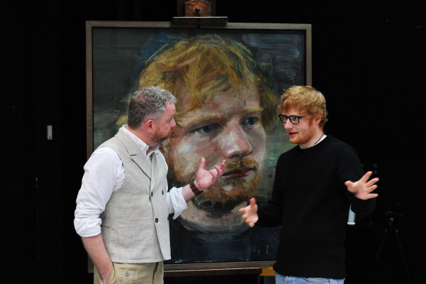 Ed Sheeran at NATIONAL PORTRAIT GALLERY in London 05/02/2017