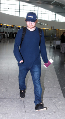 Ed Sheeran - Heathrow Airport in London 09/07/2016
