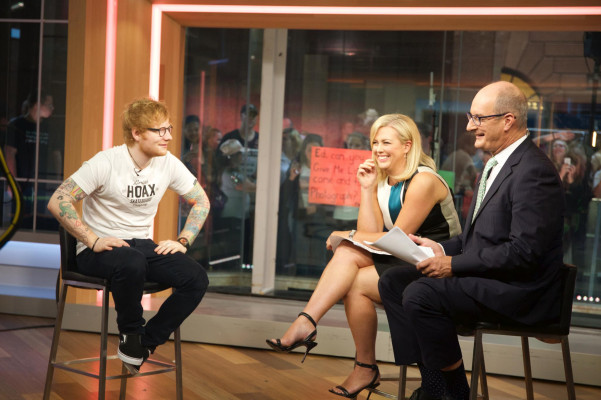 Ed Sheeran at Sunrise in Australia 02/08/2017