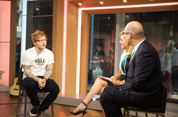 Ed Sheeran at Sunrise in Australia 02/08/2017