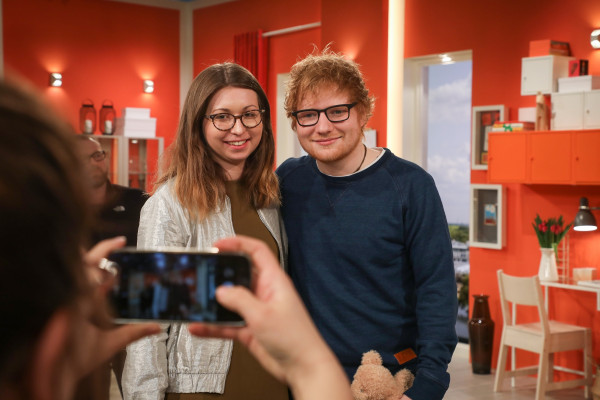 Ed Sheeran at Fruehstuecksfernsehen in Berlin 03/14/2017