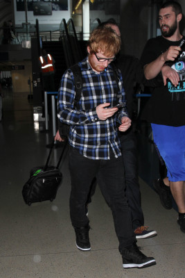 Ed Sheeran at LAX 05/18/2015