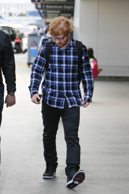 Ed Sheeran at LAX 05/18/2015