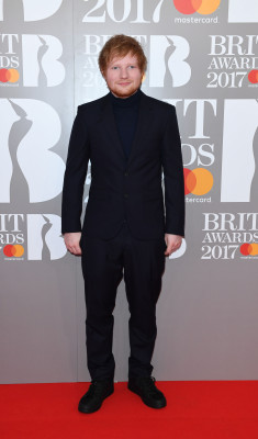 Ed Sheeran at The BRIT Awards 02/22/2017