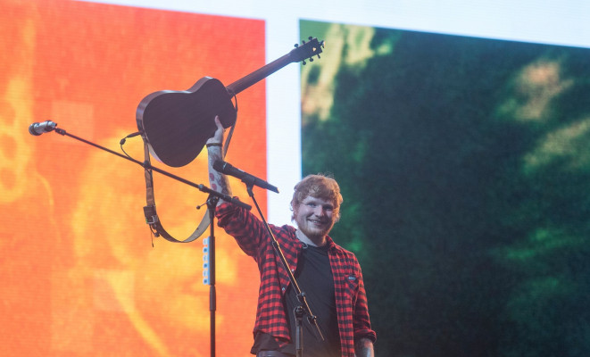 Ed Sheeran at Glastonbury Festival 06/25/2017