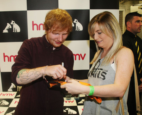 Ed Sheeran - HMV in Dublin 07/31/2014