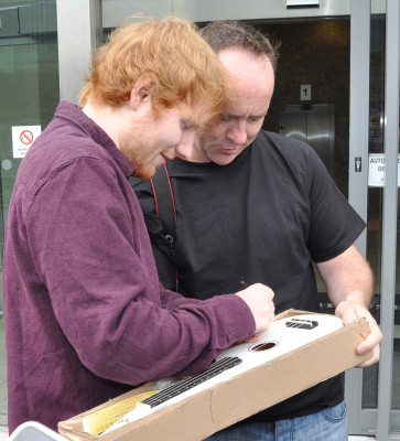 Ed Sheeran - Radio Promo Tour in Dublin 07/31/2014