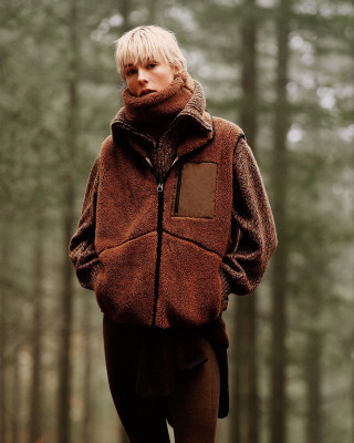 Edie Campbell for Loro Piana by Alasdair McLellan