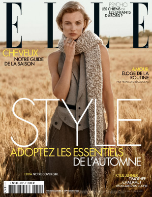 Edita Vilkeviciute ~ ELLE FR 21.09.2023 by Ben Weller