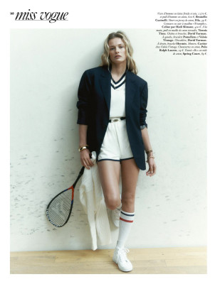 Edita Vilkeviciute by Robin Galiegue Vogue Paris March 2021 