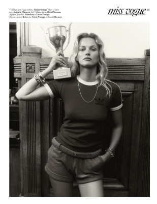 Edita Vilkeviciute by Robin Galiegue Vogue Paris March 2021 