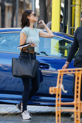Eiza Gonzalez – Arriving on the set of her new film ‘Paradise Hill’ in Spain