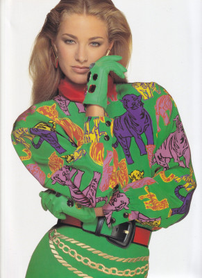 Elaine Irwin & Stephanie Seymour for  Escada catalogue spring/summer 1991