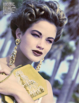 Elaine Irwin for MADAME Germany April 1992 by Ludes