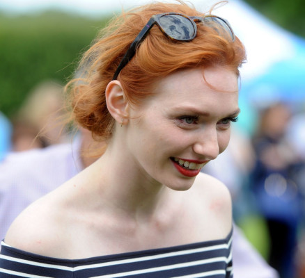 Eleanor Tomlinson at the Adlestrop Open Day and Fun Dog Show in Gloucestershire