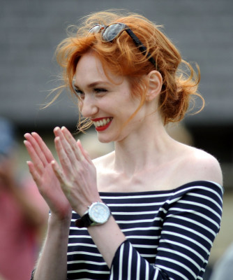 Eleanor Tomlinson at the Adlestrop Open Day and Fun Dog Show in Gloucestershire