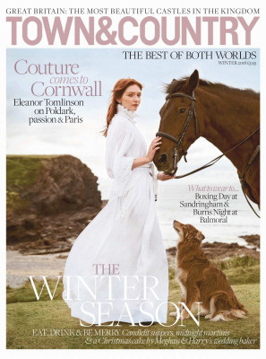 Eleanor Tomlinson – Photoshoot for Town &amp; Country UK December 2018