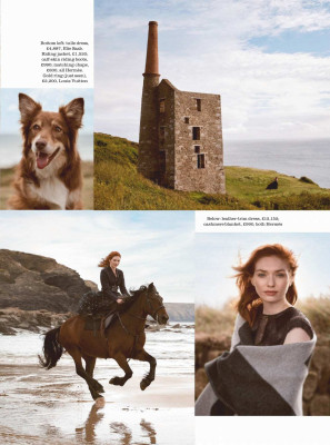 Eleanor Tomlinson – Photoshoot for Town &amp; Country UK December 2018