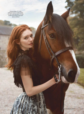 Eleanor Tomlinson – Photoshoot for Town &amp; Country UK December 2018