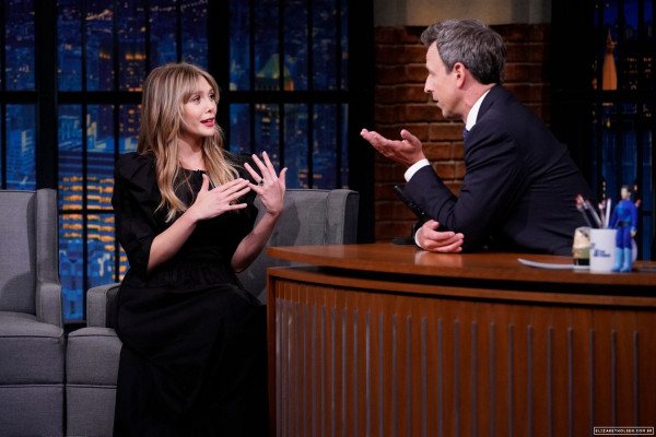Elizabeth Olsen - Late Night with Seth Meyers in New York 10/09/2019