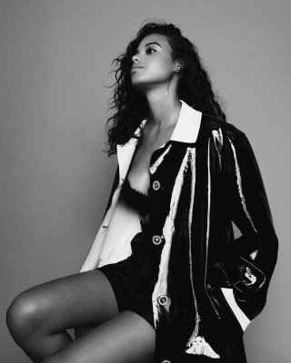 ELLA BALINSKA on the Set of a Photoshoot, 2020