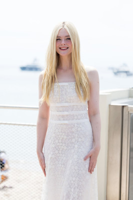 Elle Fanning ~ Hotel Martinez during the 76th Cannes film festival on