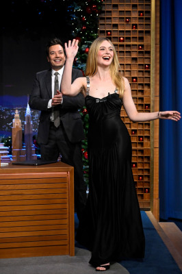 Elle Fanning at The Tonight Show Starring Jimmy Fallon 12/11/23
