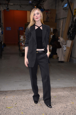 Elle Fanning Arrives for a taping of Live with Kelly & Mark in New York 12/04/23
