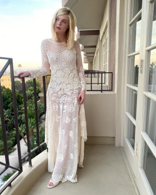 Elle Fanning – LA Press Day Photoshoot December 2024