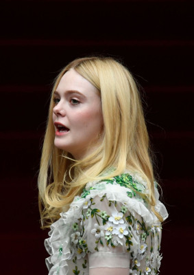 ELLE FANNING at The Roads Not Taken Photocall 02/26/2020