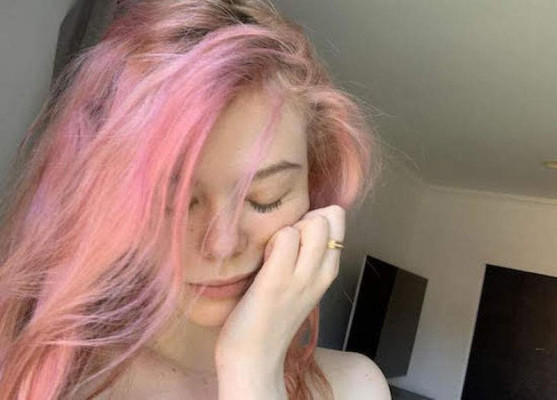 ELLE FANNING for Violet Online: The Isolation Interviews, May 2020